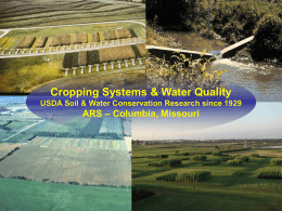USDA Soil and Water Conservation Research since