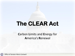 The Clear Act - The United States Climate Partnership Association