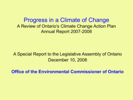 2008-GHG-briefing - Environmental Commissioner of Ontario