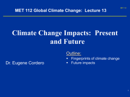 MET 112 Global Climate Change