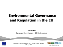 presentation - EU Environment Policy