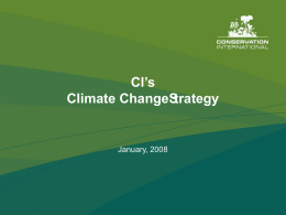 CI`s Climate Change Strategy