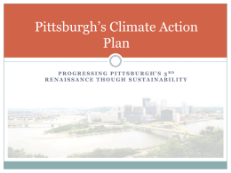 Pittsburgh`s Climate Action Plan - Keystone Energy Efficiency Alliance