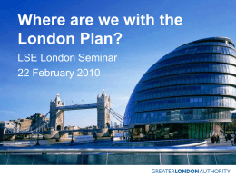 Where are we on the London Plan?