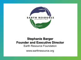 ERF - Earth Resource Foundation