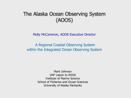 Future of Coastal Observing in Alaska