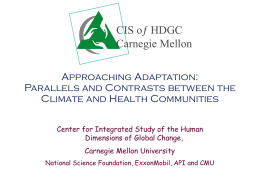 Adaptation Baseline - Center for Integrated Study of Human