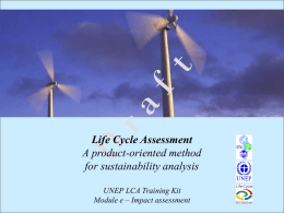 Module e - Impact assessment