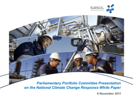 the national climate change response white paper