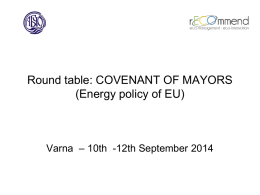Round table - INTERREG project recommend