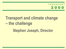 Transport Policy and Planning Conference