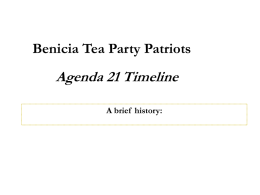 Agenda 21 - Benicia Tea Party Patriots