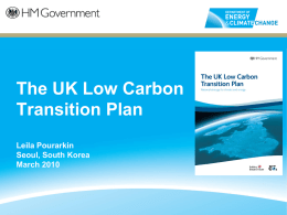 Why did we produce a Low Carbon Transition Plan?