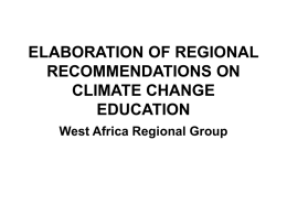 West Africa Rec CC Education