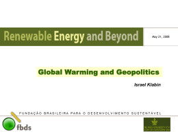 Global Warming and Geopolitics - Renewable Energy and Beyond