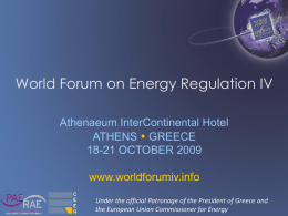 World Forum on Energy Regulation