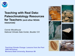 Teaching with Real Data