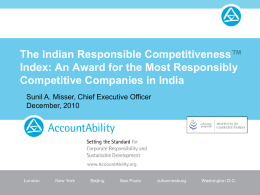 Presentation - Institute for Competitiveness, India