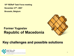 Former Yugoslav Republic of Macedonia
