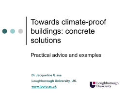 Towards climate-proof buildings: concrete solutions