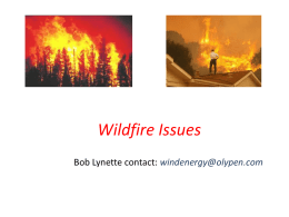 Wildfire Issues Associated with Climate Change