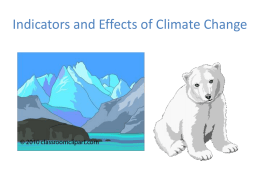 SNC2D 7.3 Indicators of Climate Change Classwork