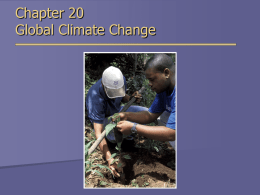Biology 105 Ch. 20 Climate Change