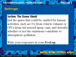 Atmosphere and Climate Change Section 2