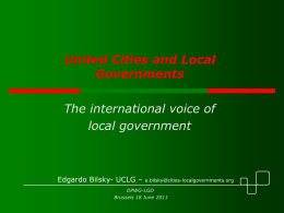 gobiernos locales en la escena internacional