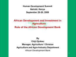 Report Horiz Template - African Development Bank