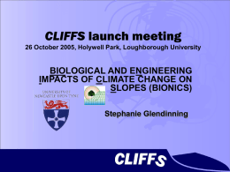 CLIFFS launch meeting - Loughborough University