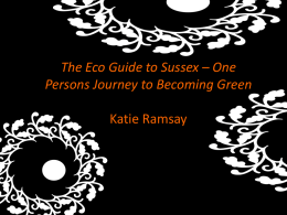Eco Guide to Sussex – Katie Ramsay