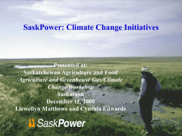 SaskPower: Climate Change Initiatives