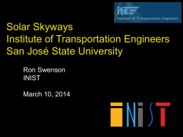 2014-03-10.INIST Swenson.Solar Skyways.ITE San Jose State