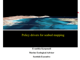 Policy Drivers For Seabed Mapping