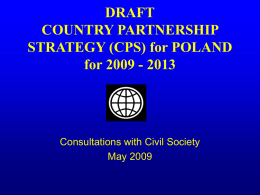 poland proposed country partnership strategy (cps)