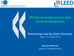 Gabriela Miranda - The OECD LEED Forum on Partnerships and Local