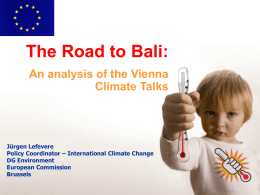 The Road to Bali - European Capacity Building Initiative