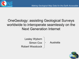 Making Geological Map Data for the Earth Accessible