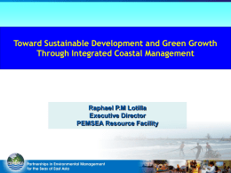 Sustainable Development Strategy for the Seas of East Asia (SDS