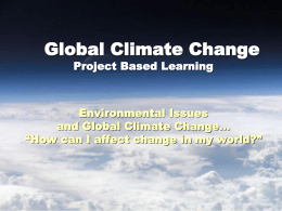 PBL Global Climate Change powerpoint 2015