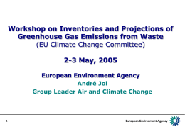 Introduction and Welcome - European Topic Centre for Air Pollution