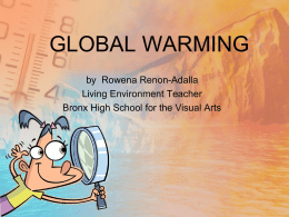 global warming - Ms Dudek`s Website