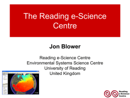 Jon Blower - University of Reading