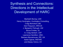 Synthesis and Connections: Directions in the Intellectual
