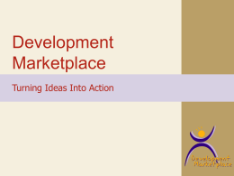 Development Marketplace 2008