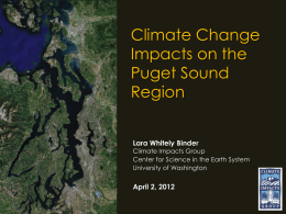 Jackson et al. 2010 - UW Program on Climate Change