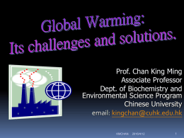 2. The Impacts of global Warming