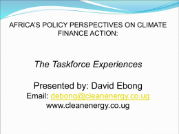 African Parliamentarian Task Force on Climate Change Finance_DA