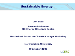 Research Challenges for Sustainable Energy